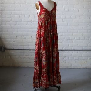 Long silk calypso dress made in india